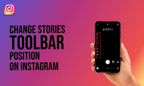 How to change stories toolbar position on Instagram